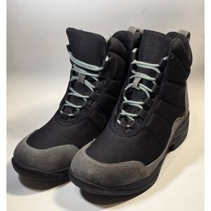 Riding Sport Women's Lace Up Ankle Boots Black Gray Size 8.5 K5403